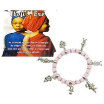 Pulseira Espiritual Orixá Erê / Ibeji Rosa Proteção Alegria Fé