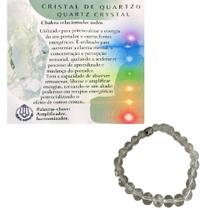 Pulseira Espiritual Pedra Quartzo Cristal Energia Purificação Equilíbrio