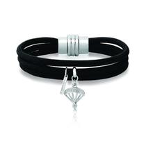 Pulseira Esportes Radicais Revestida em Metal Prateado Pulseira Esportes Radicais Revestida em Metal Prateado