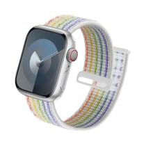 Pulseira Esportiva De Nylon Apple Watch Band 44mm 42mm 38mm Ultra Series 9 8 7 6 5 4 3 Compatível