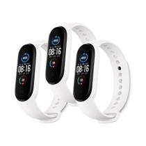 Pulseira Esportiva De Silicone 3 Peças Para Xiaomi Mi Band 7 6 5 4 3 Pulseira De Substituição Para