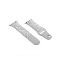 Pulseira Esportiva Silicone Cinza p/ Apple Watch Sport 38/40 Pulseira Esportiva Silicone Cinza p/ Apple Watch Sport 38/40