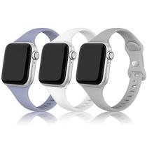 Pulseira esportiva SWEES compatível com iWatch 38 mm/40 mm, pacote com 3 Pulseira esportiva SWEES compatível com iWatch 38 mm/40 mm, pacote com 3