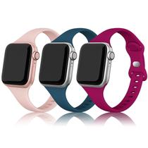 Pulseira esportiva SWEES compatível com iWatch 38 mm/40 mm, pacote com 3