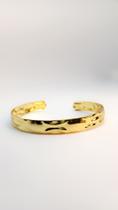 Pulseira estampado texturizado banhado a ouro 18k