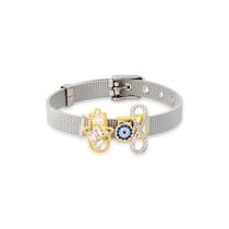 Pulseira esteira com passantes sorte