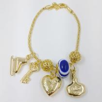 Pulseira Estilo Pandora Folheado a Ouro REF 500003