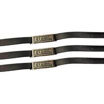 Pulseira Eu posso material sintético Preta com Bronze - 10 unidades Pulseira Eu posso material sintético Preta com Bronze - 10 unidades