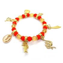 Pulseira Ewá Orixás Umbanda Candomblé Vermelha Ajustável Pulseira Ewá Orixás Umbanda Candomblé Vermelha Ajustável