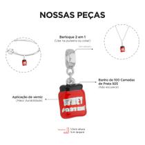 Pulseira Exercício Funcional Berloque Banhado a Prata 925