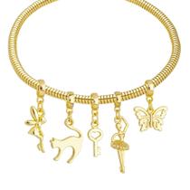 Pulseira Fada Berloque Banhado a Ouro 18k Pulseira Fada Berloque Banhado a Ouro 18k