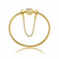Pulseira Fecho Coração Cravejada Com Trava Banhado a Ouro 18k PULSEIRA:20 cm (pulso 18cm) Pulseira Fecho Coração Cravejada Com Trava Banhado a Ouro 18k PULSEIRA:20 cm (pulso 18cm)