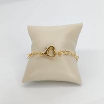Pulseira fecho coração