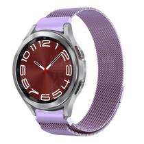 Pulseira Fecho Imã Metal Inox Para Galaxy Watch6 Classic 43