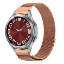 Pulseira Fecho Imã Metal Inox Para Galaxy Watch6 Classic 43