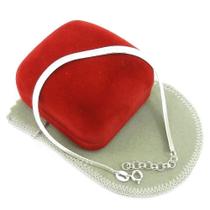 Pulseira Feminina 20-23Cm 4Mm Largura Folheada Prata Pl388