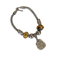 Pulseira Feminina Amarela Berloques e Pingentes