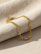Pulseira Feminina Bailarina 2.7 18 Cm Ouro 18k 750 Certificado Garantia