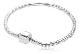 Pulseira Feminina Berloque Prata 925 Premium Tradicional