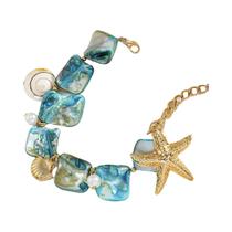 Pulseira Feminina Boêmia Com Pingente De Concha, Pérola E Estrela-do-mar Joia De Praia Tendência Pulseira Feminina Boêmia Com Pingente De Concha, Pérola E Estrela-do-mar Joia De Praia Tendência