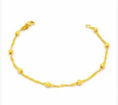 Pulseira Feminina Bolinha Torcidas Douradas Pulseira Feminina Bolinha Torcidas Douradas