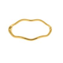Pulseira Feminina Bracelete Fecho Click Semijoia Banhada a Ouro 18k Hipoalérgica