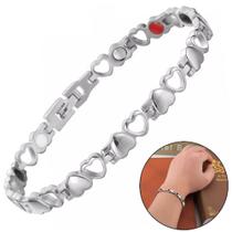 Pulseira Feminina Bracelete Imantada Coração Pulseira Feminina Bracelete Imantada Coração