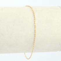 Pulseira Feminina Cadeadinho Ouro 18k 750 18 Cm Legítimo Amarelo