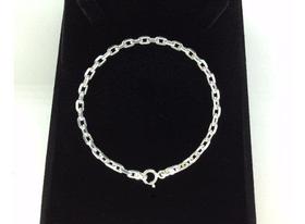 Pulseira Feminina Cadeado Italiana 3mm Em Prata 925 Pulseira Feminina Cadeado Italiana 3mm Em Prata 925