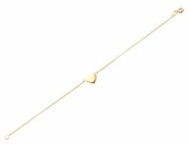 Pulseira Feminina Coração Ouro Amarelo 18k750