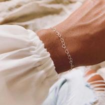 Pulseira Feminina Coração Vazado Em Prata 925 Pulseira Feminina Coração Vazado Em Prata 925