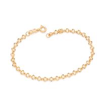 Pulseira Feminina Corações Banhada a Ouro 18k 552062