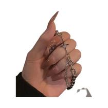 Pulseira Feminina Coreana De Coração De Zircão Brilhante Corrente Oca Moda Festa Joia Presente