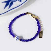 Pulseira Feminina Cristais Azul Porto