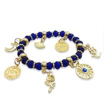Pulseira Feminina da Santa Sara Azul Padroeira Cigana Ajustável Pulseira Feminina da Santa Sara Azul Padroeira Cigana Ajustável