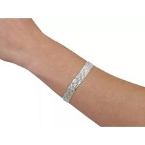 Pulseira Feminina De 8 Fios Em Prata 925 Laminada Italiana Pulseira Feminina De 8 Fios Em Prata 925 Laminada Italiana