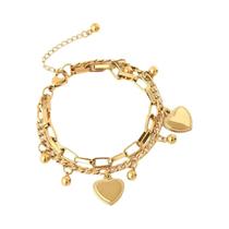 Pulseira Feminina De Aço Com Múltiplas Camadas E Contas De Aço, Tendência Da Moda, Presente Para