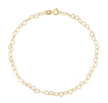 Pulseira Feminina De Ouro 18k Coração 3mm Maciço