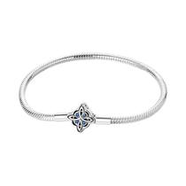 Pulseira Feminina de Prata 925 com Fecho Cobra e Zircônia Cúbica