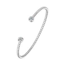 Pulseira Feminina De Prata 925 Com Moissanite, Bracelete Moderno De 5MM Com Abertura Em Bisel, Pulseira Feminina De Prata 925 Com Moissanite, Bracelete Moderno De 5MM Com Abertura Em Bisel,