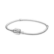 Pulseira Feminina De Prata Esterlina 925 17-20CM Com Charms De Coração, Flores E Borboletas, Joia De
