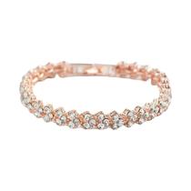 Pulseira Feminina De Terapia Magnética De Zircônia De Cristal Prateado Joias De Saúde Da Moda