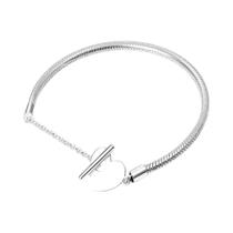 Pulseira Feminina Elegante De Prata Esterlina S925 Aranha Homem Cobra Osso Para Pandora