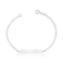 Pulseira Feminina Elos Com Chapa Prata 925