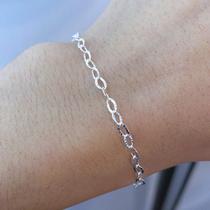 Pulseira Feminina Elos Prata 925 Legítima Maciça Original Pulseira Feminina Elos Prata 925 Legítima Maciça Original