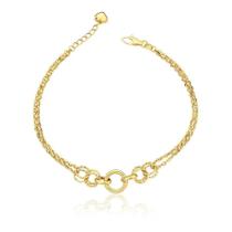 Pulseira Feminina Em Ouro 18k Ajustável