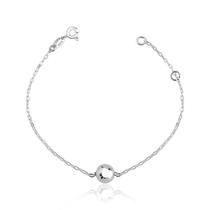 Pulseira Feminina em Prata 925 com Bola Lisa de 8mm Pulseira Feminina em Prata 925 com Bola Lisa de 8mm