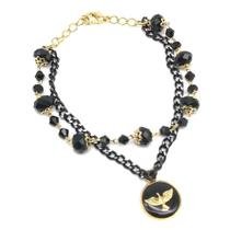 Pulseira Feminina Espírito Santo Preta