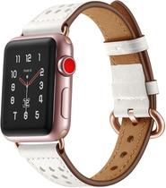 Pulseira Feminina Fina Couro para Apple Watch 41mm 40mm 38mm