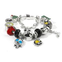Pulseira Feminina Fofa Jack Skellington O Estranho Mundo De Jack Bracelete Com Berloques Joias De